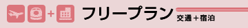 フリープラン　交通+宿泊
