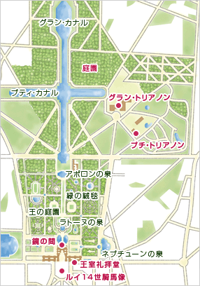 ベルサイユ宮殿マップ
