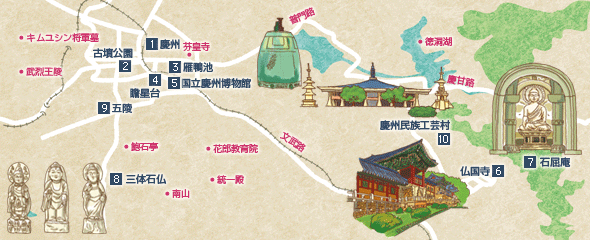 慶州｜慶州地図