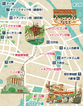 ハノイ｜ハノイ地図