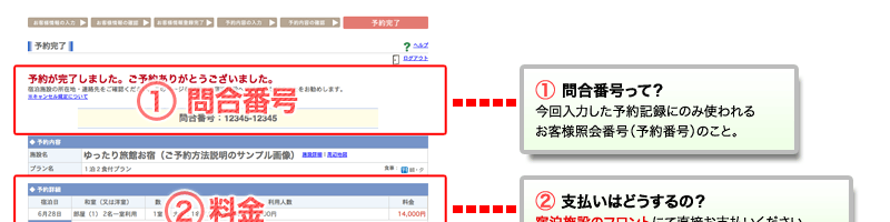 STEP6｜ご予約の完了