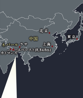 世界最高峰・エベレストの旅 MAP