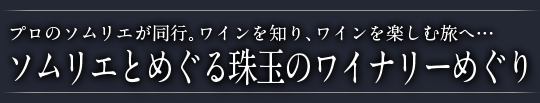 ソムリエとめぐる珠玉のワイナリーめぐり