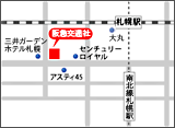 札幌支店受付カウンターMAP