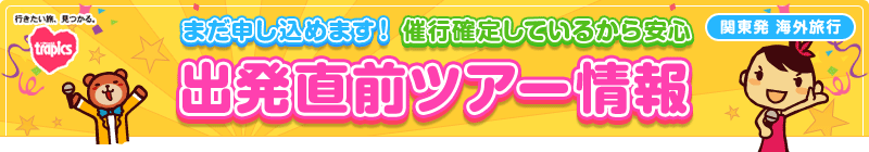 出発直前ツアー情報