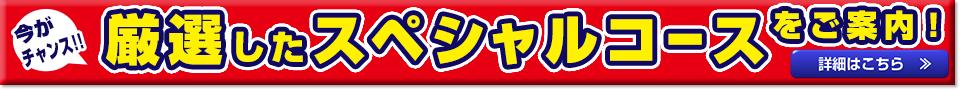 厳選したスペシャルコースをご案内