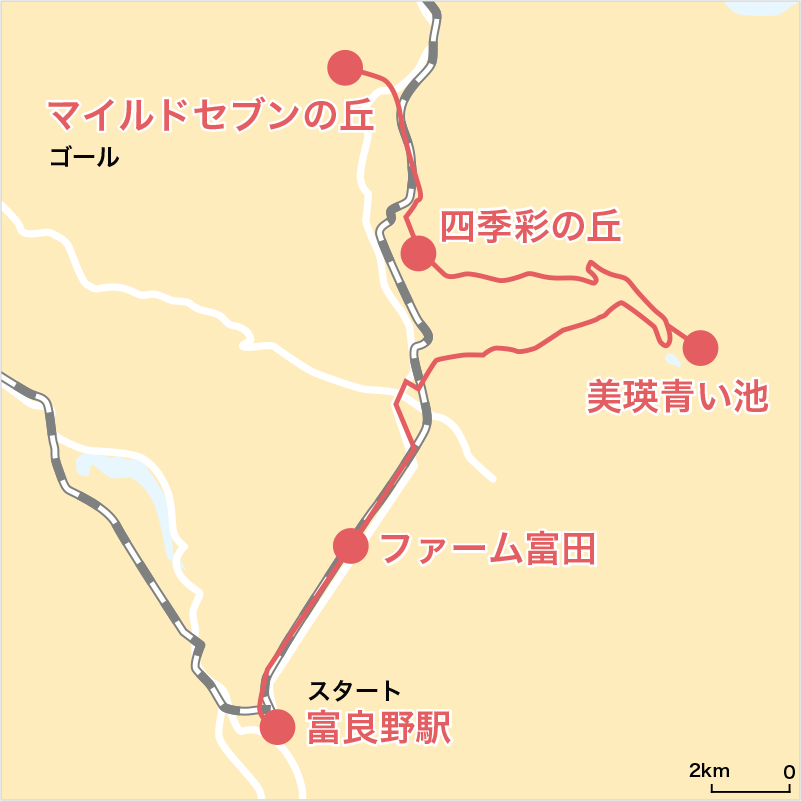 富良野・美瑛 1日コース