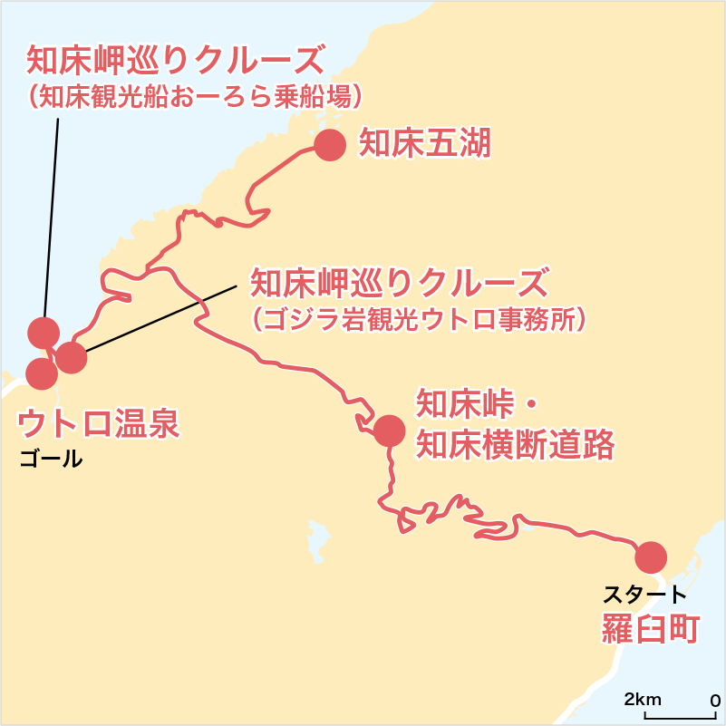 知床 1日コース