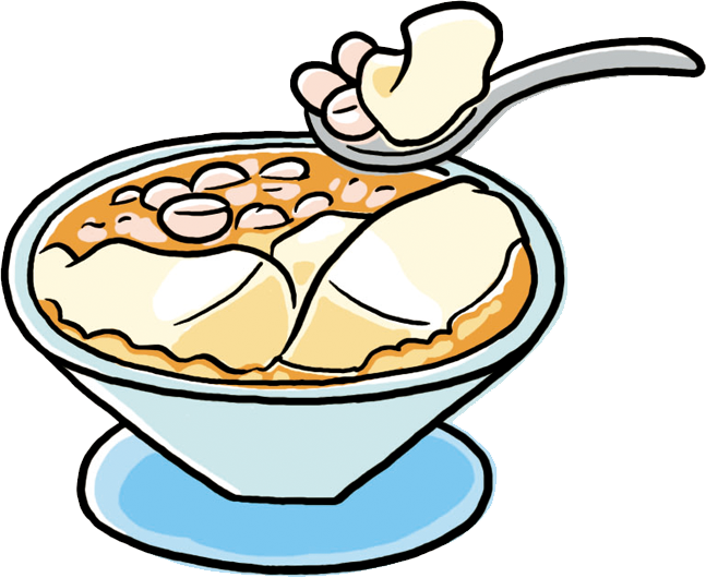 花生豆花　イラスト