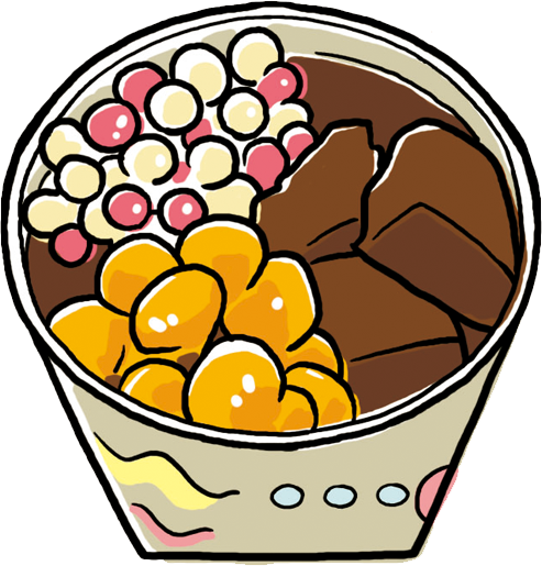 芋圓　イラスト
