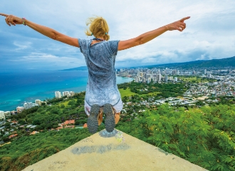 ダイヤモンドヘッドからの眺め