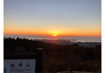 田束山から見る朝日(南三陸町)
