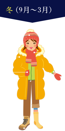 冬（9月〜3月）