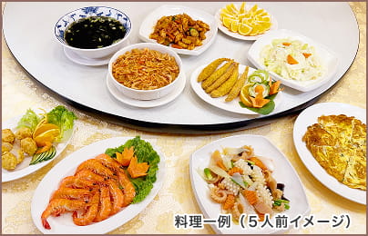 料理一例（５人前イメージ）