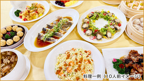 料理一例（10人前イメージ）