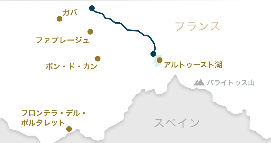 ラ・プチトラン・アルトゥーストの路線図