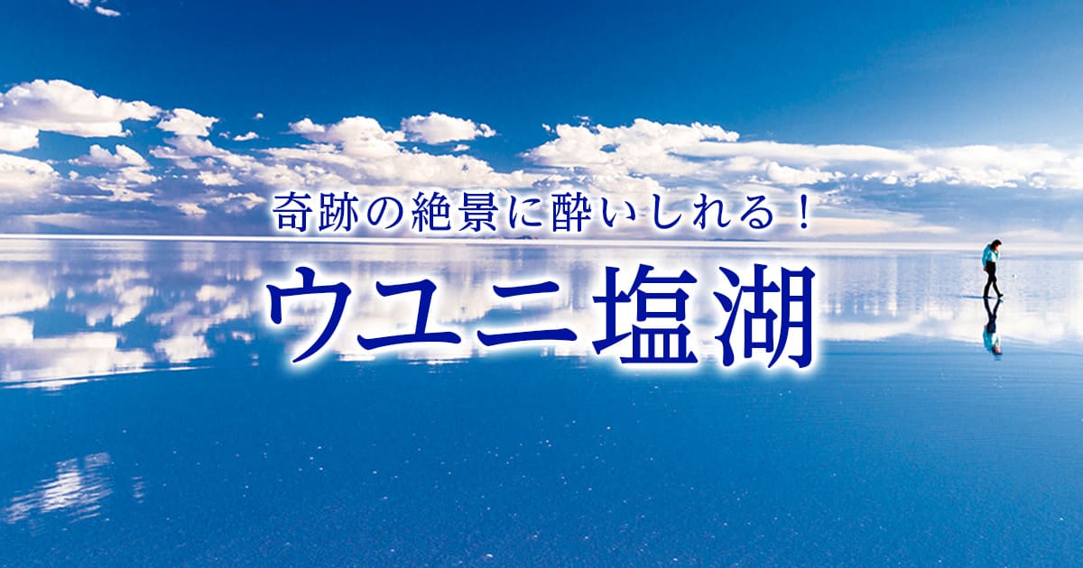 ウユニ塩湖（ボリビア）ツアー・旅行特集 奇跡の絶景に酔いしれる