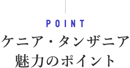 Point ケニア・タンザニア魅力のポイント