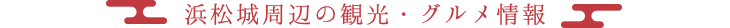 浜松城周辺の観光・グルメ情報