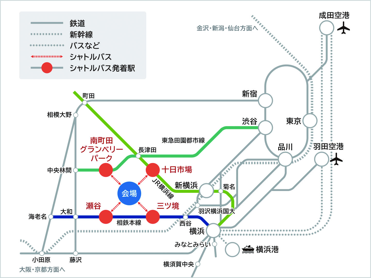 会場へのアクセス