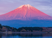 赤富士の写真