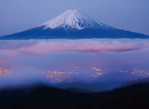 雲海の富士の写真