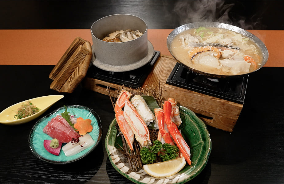 ズワイガニ食べ比べ