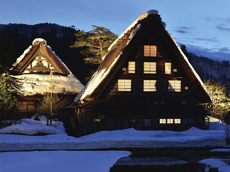 白川郷ライトアップ