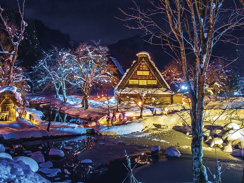 白川郷ライトアップ