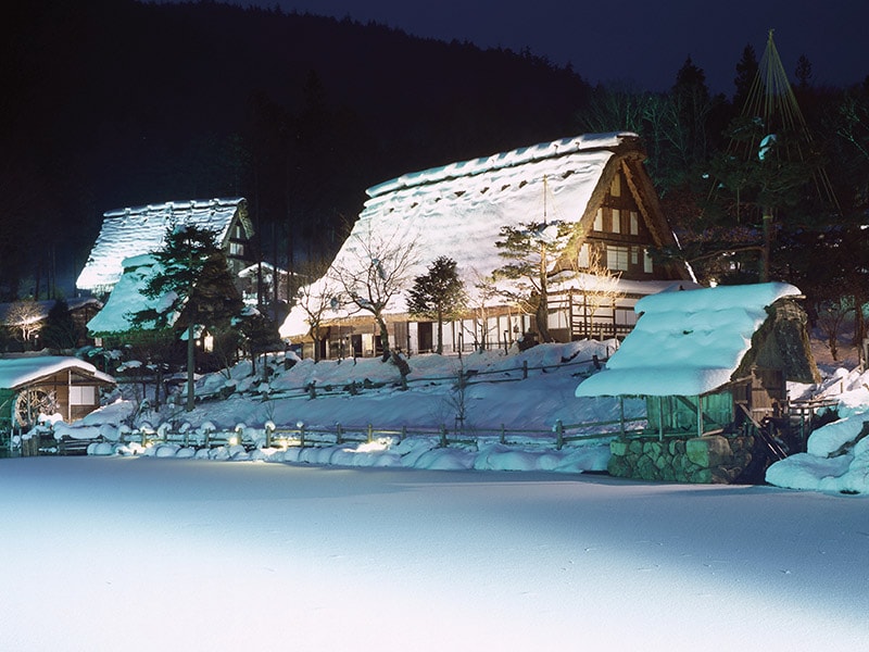 飛騨の里ライトアップ