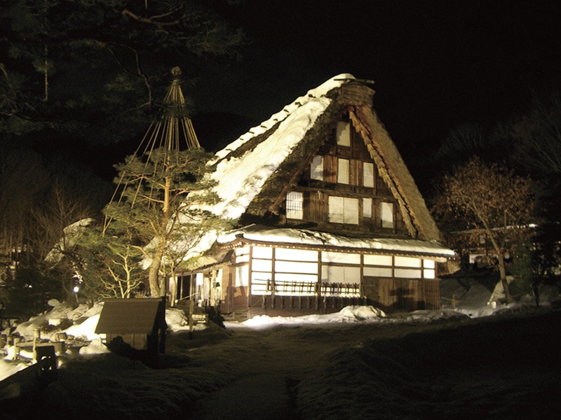 飛騨の里ライトアップ