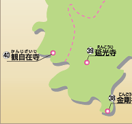 巡拝MAP　土佐（高知県）修行の道場16ヶ所