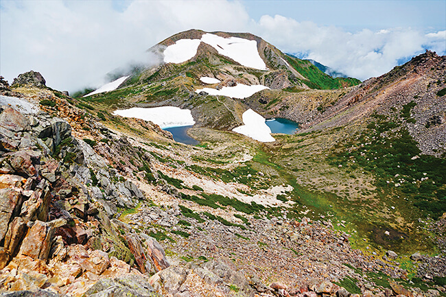 御前峰からの大汝峰