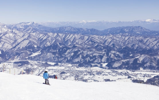 八方尾根スキー場 白馬村 冬 雪山 スキー