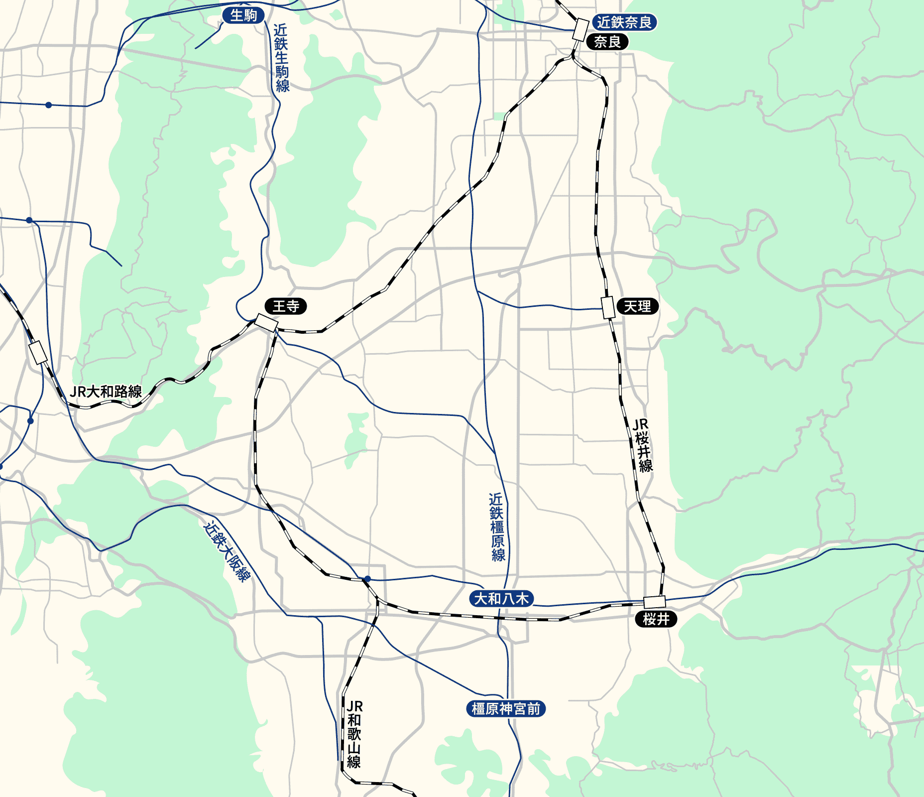 奈良エリアMAP