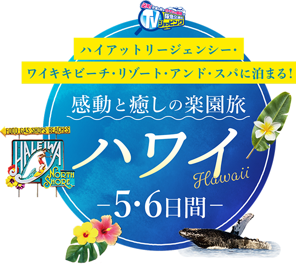 感動と癒しの楽園旅ハワイ5・6日間