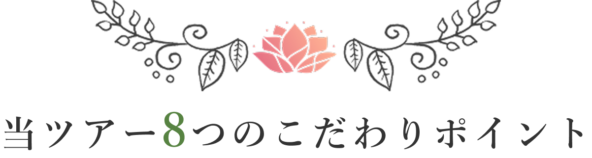 当ツアー8つのこだわりのポイント