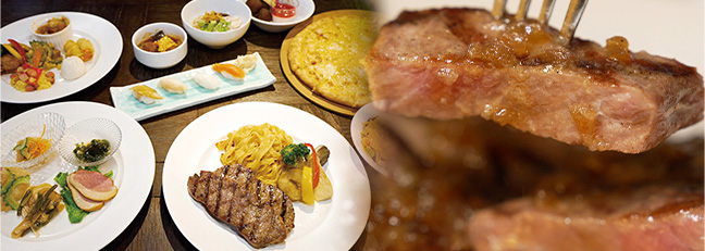 島の食材を生かした国際色豊かな創作ビュッフェ