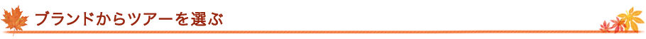 ブランドからツアーを選ぶ