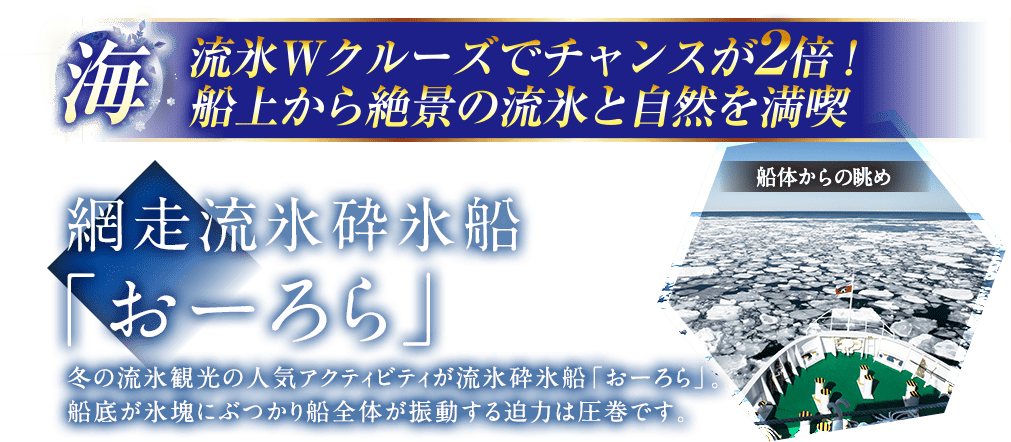 網走流氷砕氷船「おーろら」