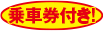 乗車券付き!