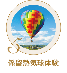 係留熱気球体験