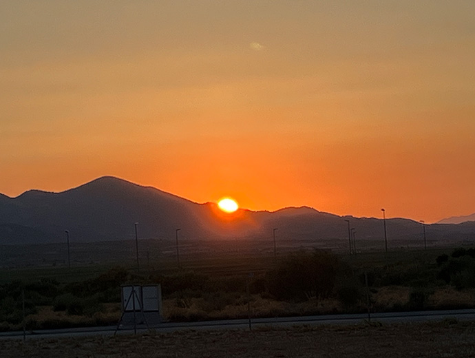 アラゴン州 サラゴサ 日没