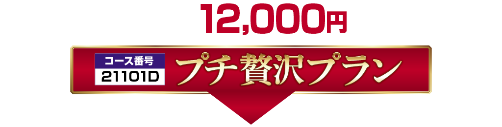 12000円増しにてプチ贅沢プラン