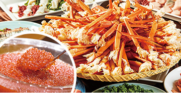 北海道の味覚をお楽しみ