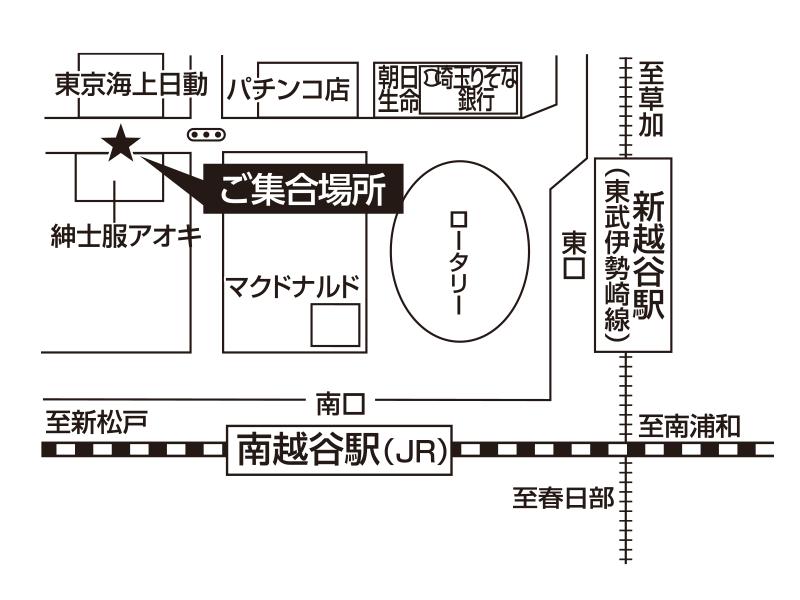 JR南越谷駅・東武線新越谷駅