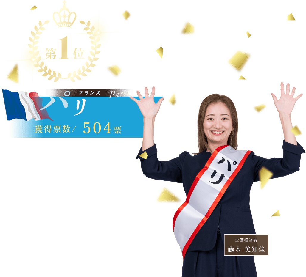 第1位 フランス パリ