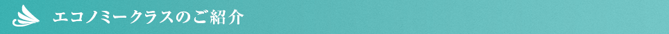 エコノミークラスのご紹介