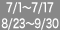 7/1�`7/17�@8/23�`9/30