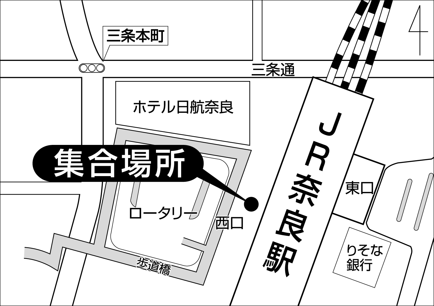 ＪＲ奈良駅西口１階
